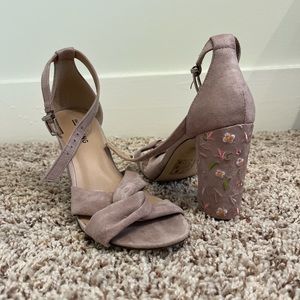 Call it Spring embroidered heels